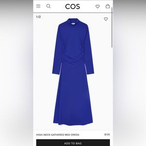 COS maxi royal blue dress